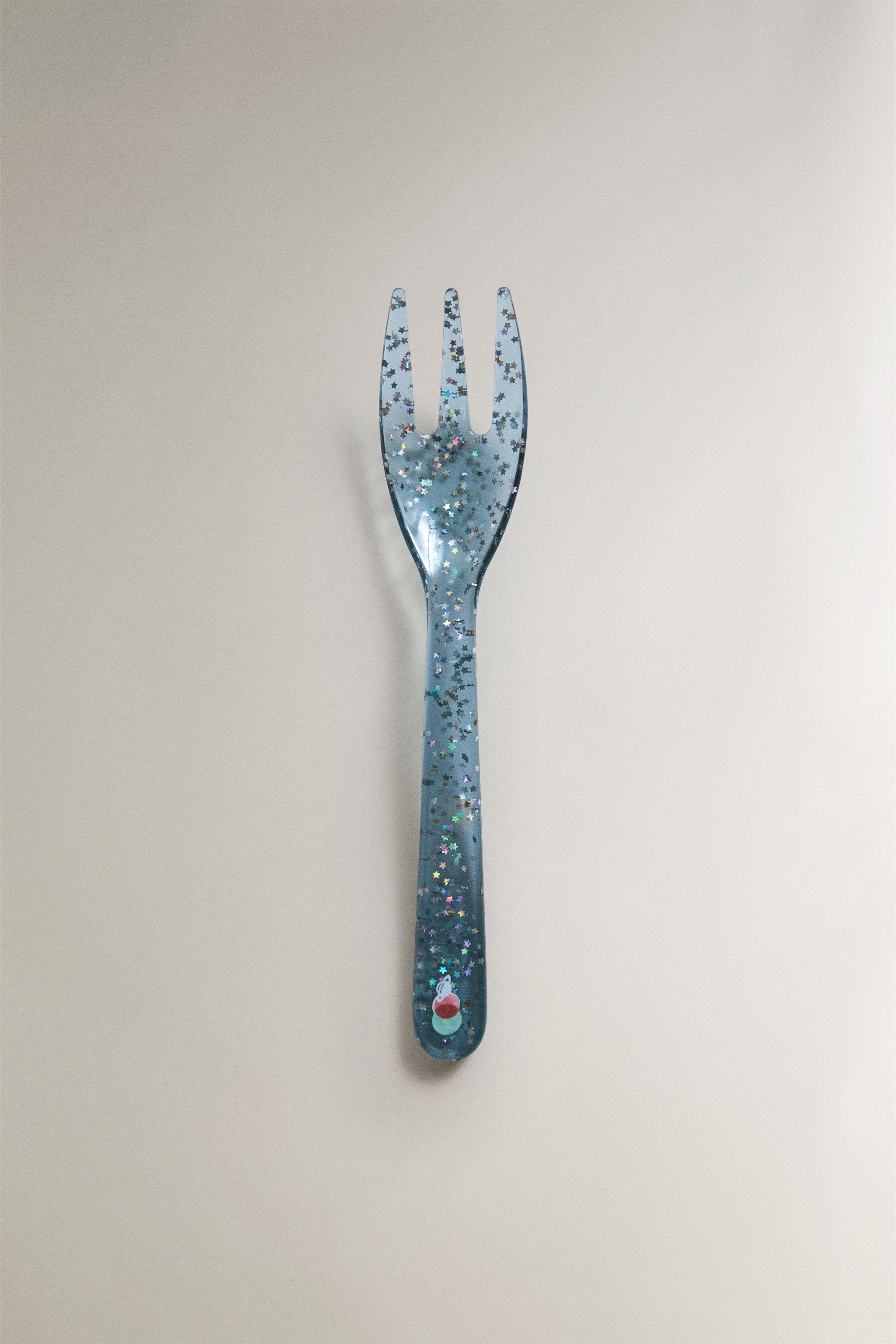 FOURCHETTE ENFANT PAILLETTES ÉTOILES TRITAN™